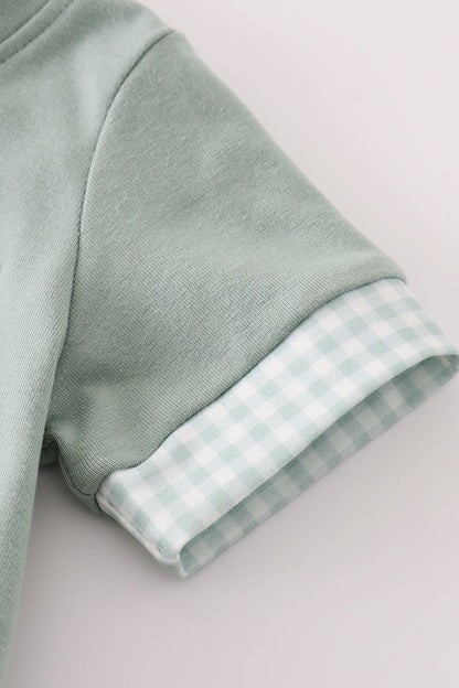 Green Gingham Boy Bubble