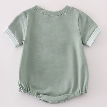 Green Gingham Boy Bubble