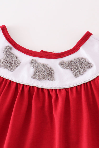 Alabama Elephant French Knot Girl Set