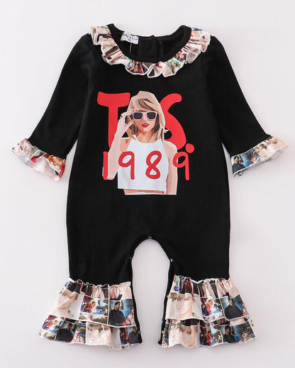 TS 98 Music Fan Print Girl Romper