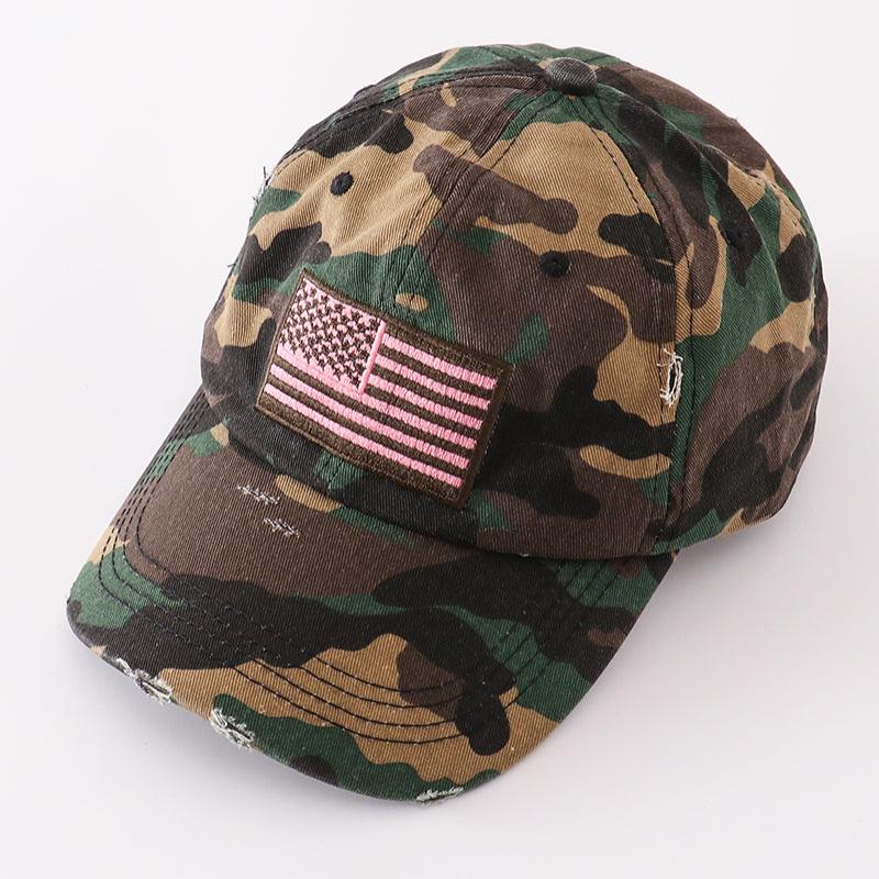 Camo Flag Vintage Baseball Cap - Adult + Mini