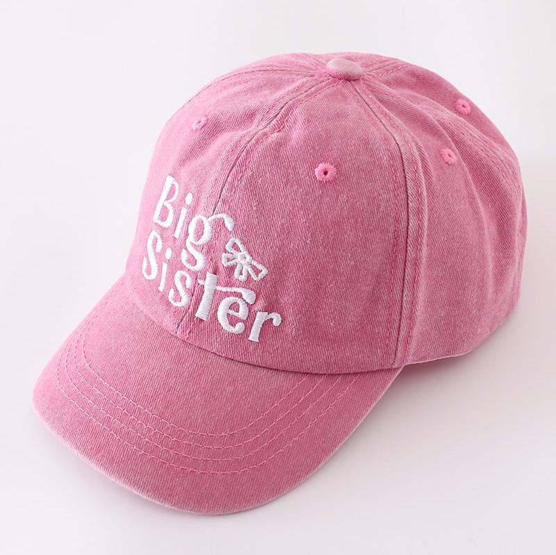 Sister Embroidered Pink Baseball Cap