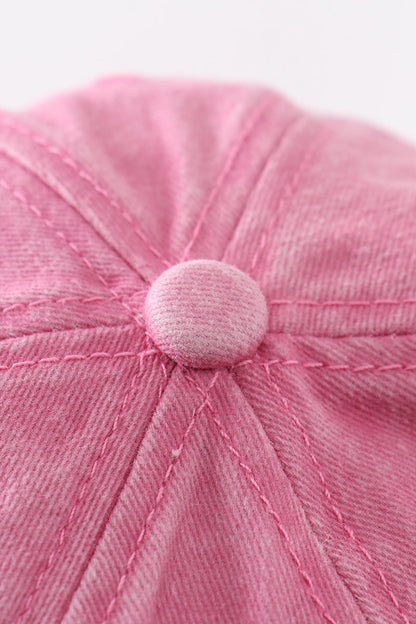 Sister Embroidered Pink Baseball Cap