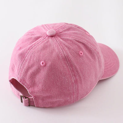 Sister Embroidered Pink Baseball Cap