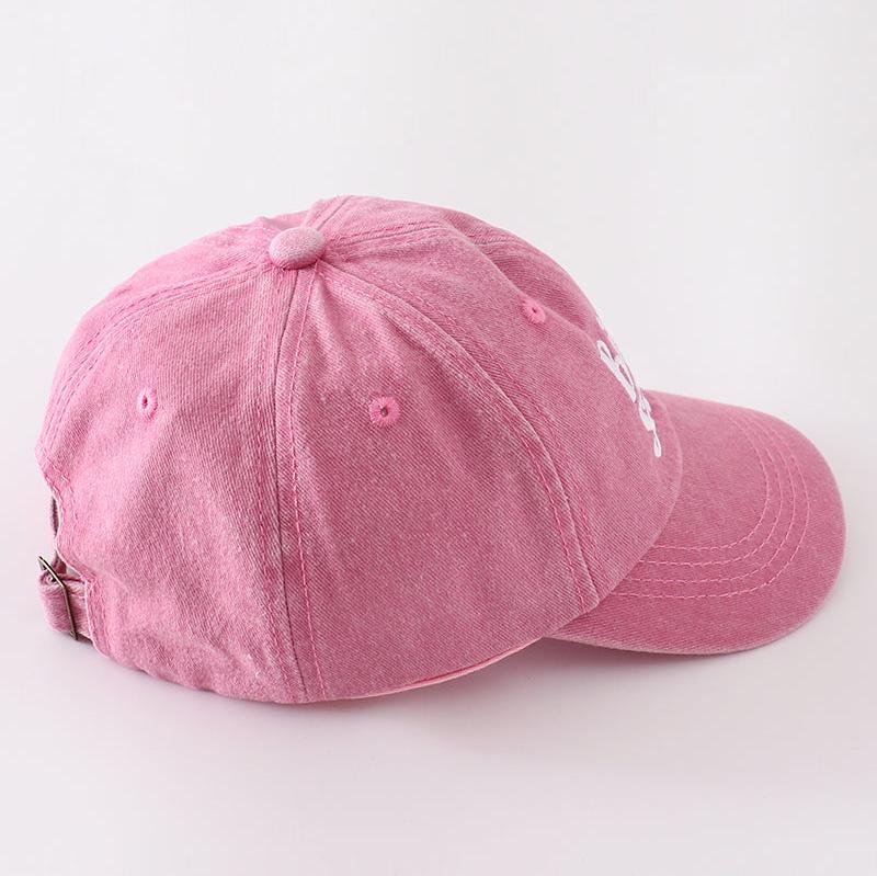 Sister Embroidered Pink Baseball Cap