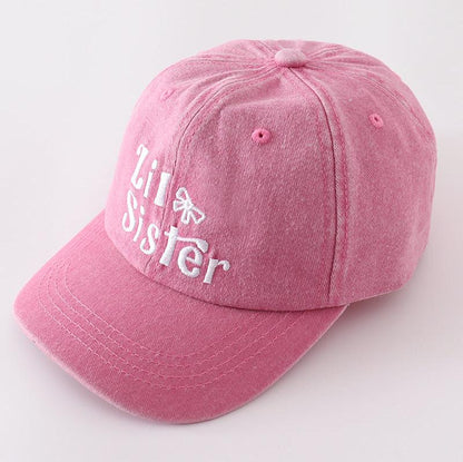 Sister Embroidered Pink Baseball Cap