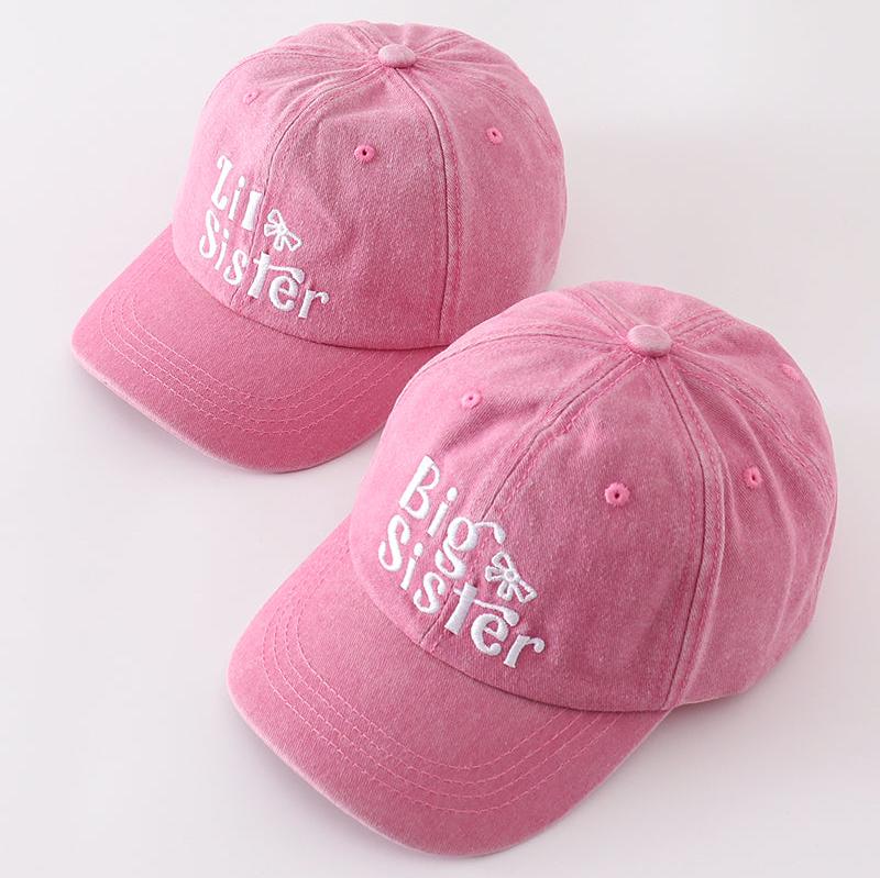 Sister Embroidered Pink Baseball Cap