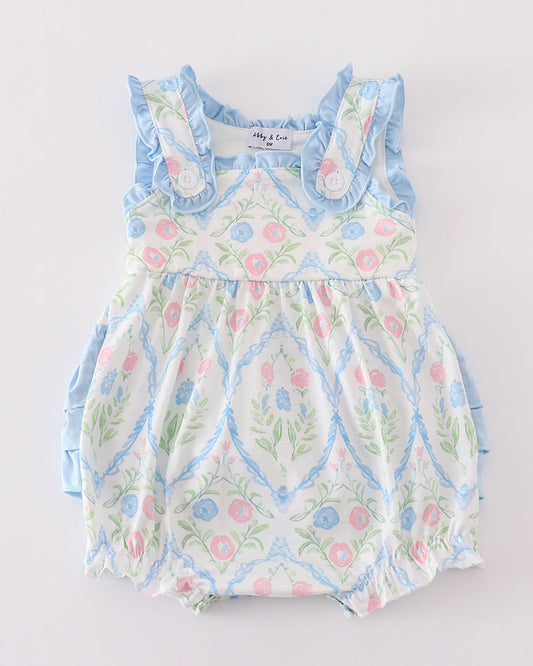 Aria Floral Print Girl Bubble