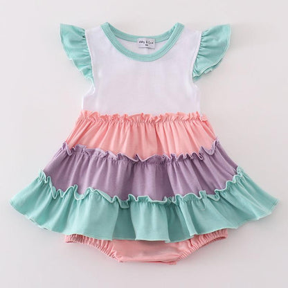 Evie Pastel Multicolor Tiered Girl Bubble