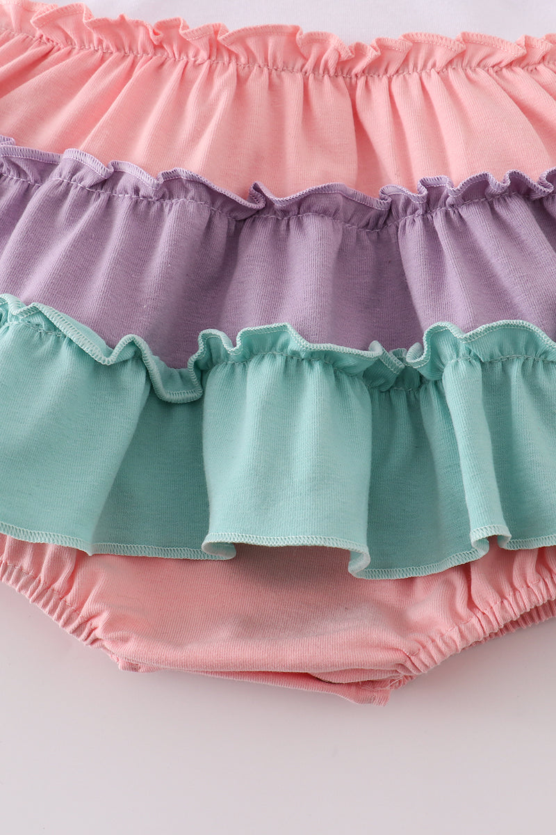 Evie Pastel Multicolor Tiered Girl Bubble