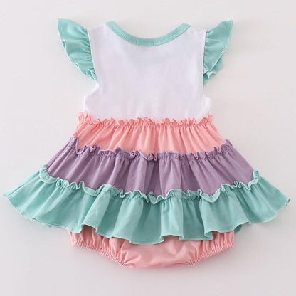 Evie Pastel Multicolor Tiered Girl Bubble