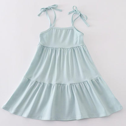 Donna Blue Tiered Dress