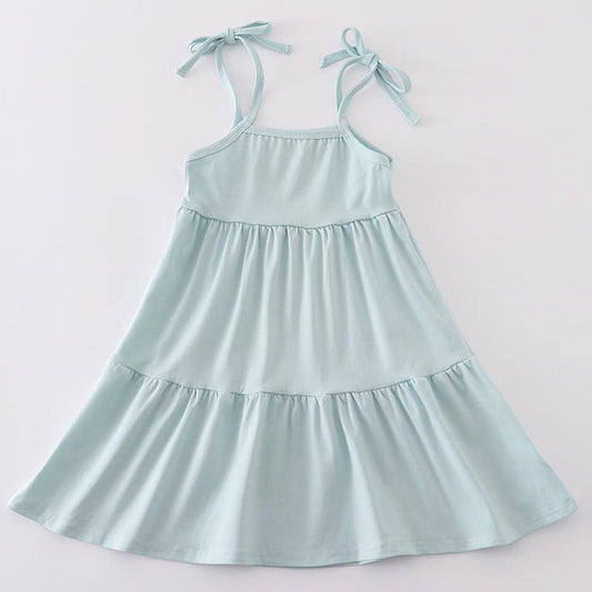 Donna Blue Tiered Dress