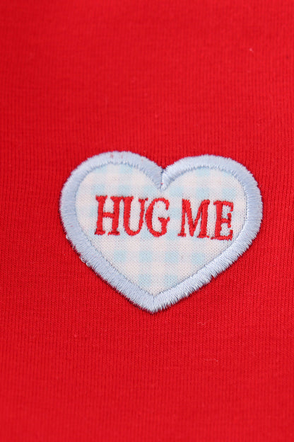 Candy Heart Embroidered Red Girl Bubble