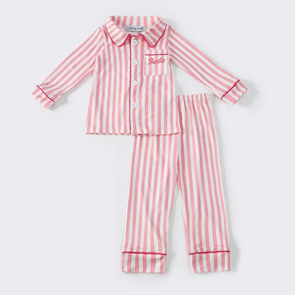 Pink Stripe Barbie Pajamas Set