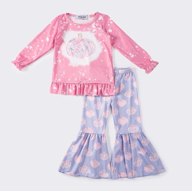 Penelope Pumpkin Print Girl Set