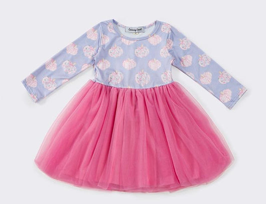 Penelope Pink Pumpkin Ruffle Tutu Dress