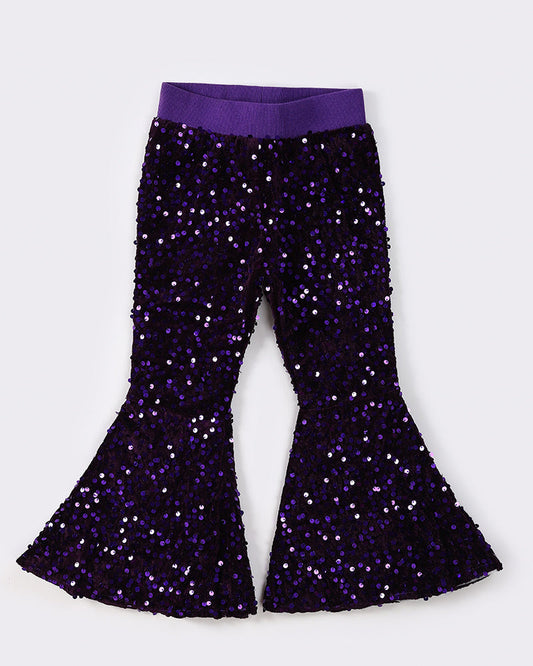 Sequin Purple Bell Bottoms