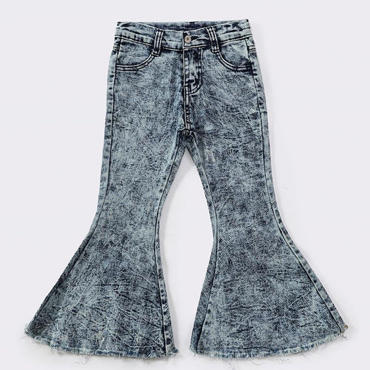 Zelma Acid Wash Bell Denim Jeans