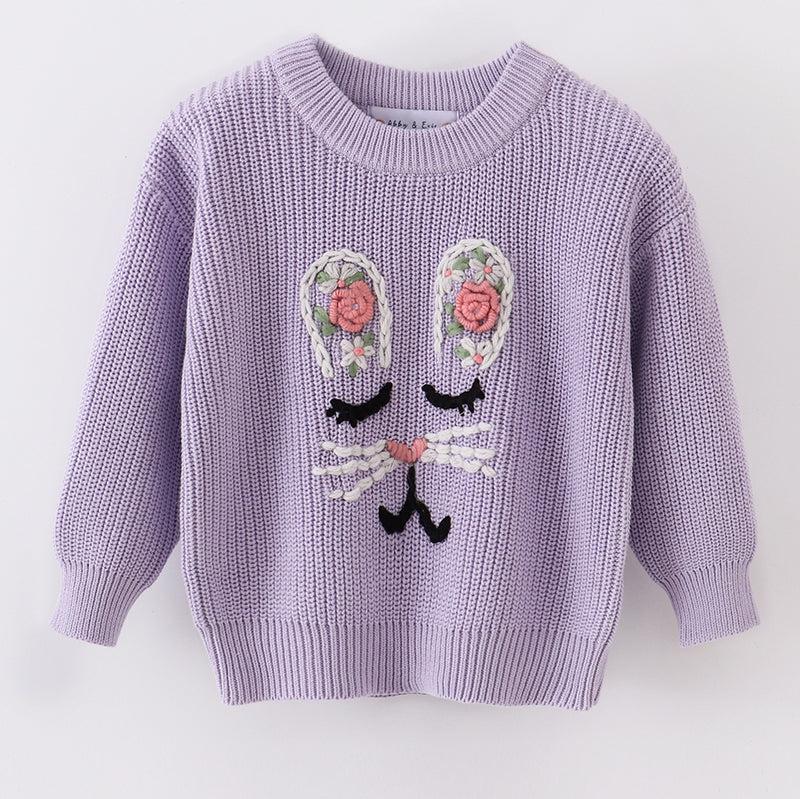 Bunny Hand Embroidered Sweater