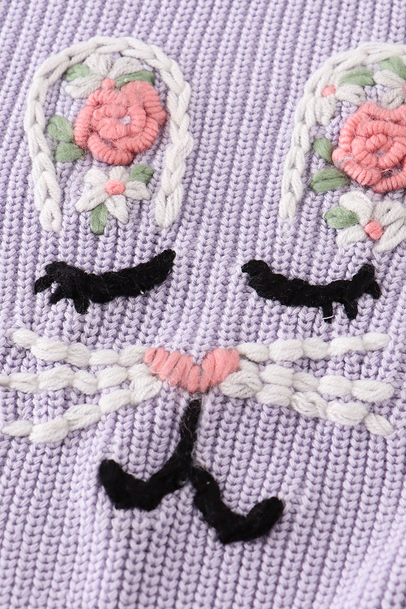 Bunny Hand Embroidered Sweater