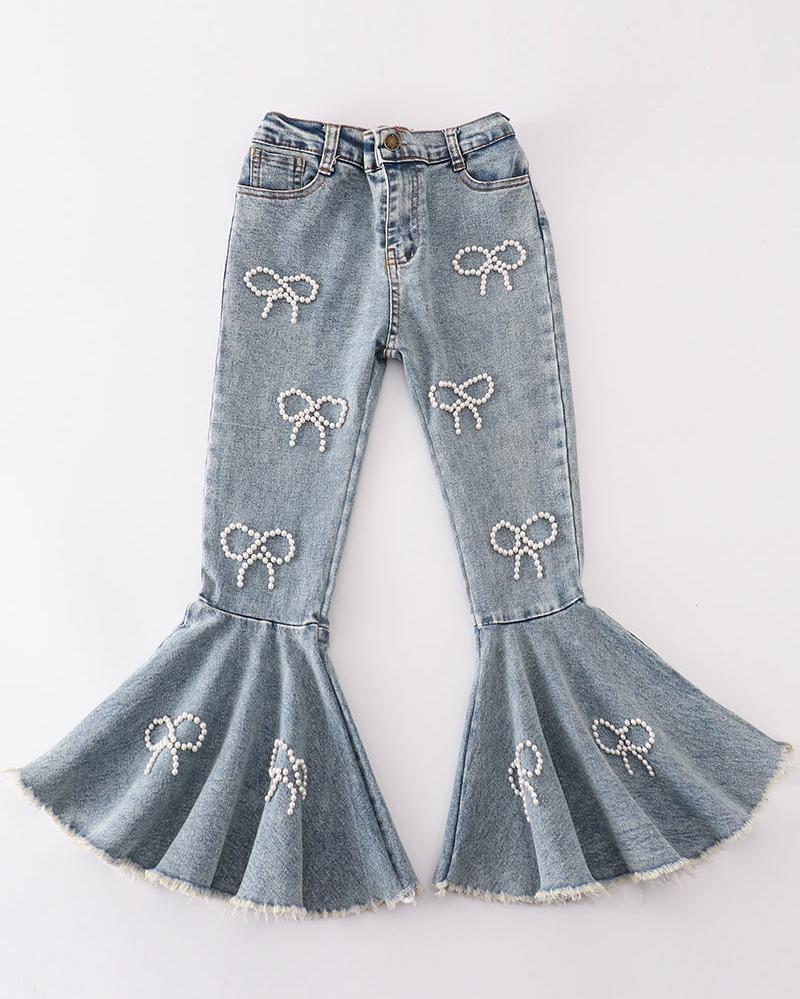 Pearl Light Denim Flare Jeans