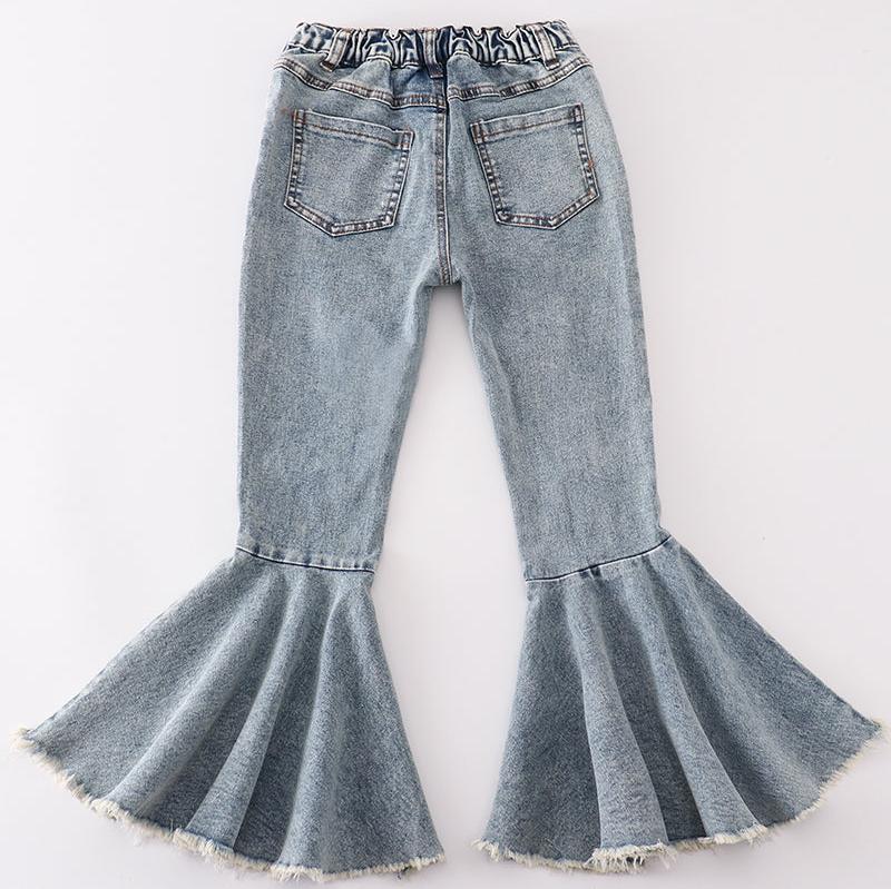 Pearl Light Denim Flare Jeans