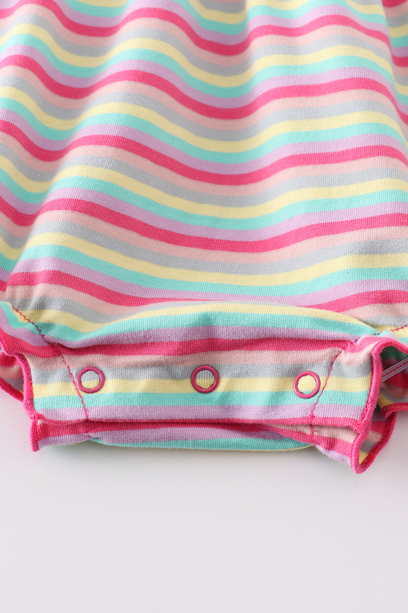 Easter Egg Stripe Strap Girl Bubble