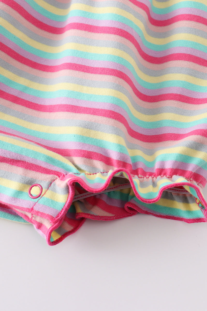 Easter Egg Stripe Strap Girl Bubble