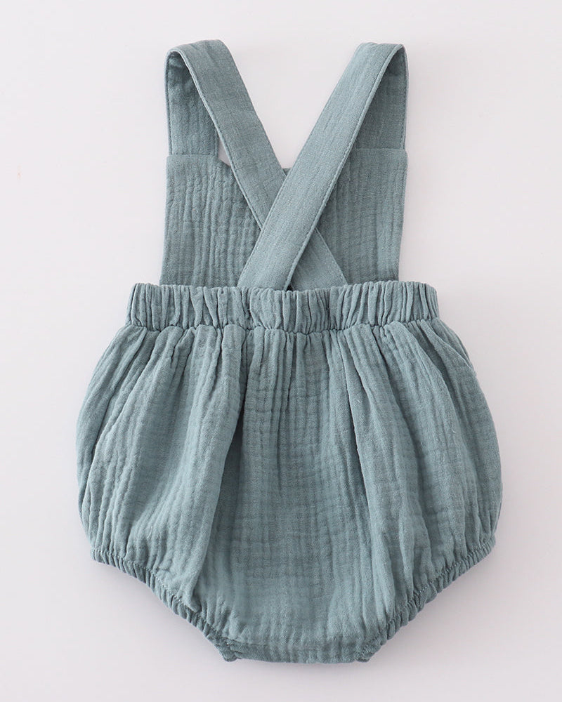 Muslin Teal Boy Bubble