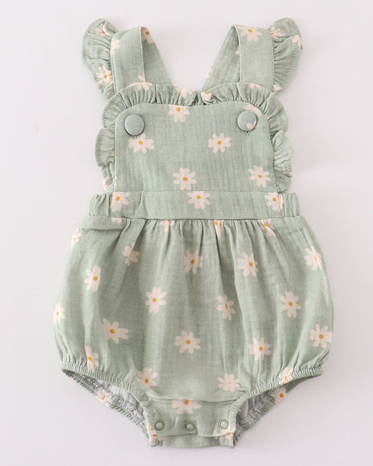 Muslin Sage Daisy Girl Bubble