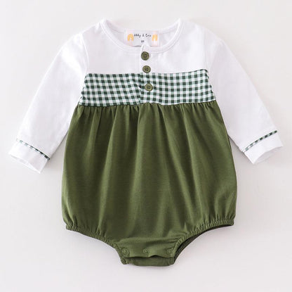 Hadley Green Plaid Girl Bubble