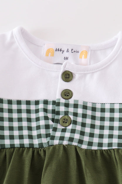 Hadley Green Plaid Girl Bubble