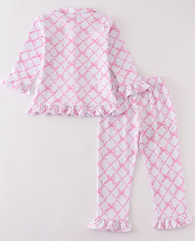 Sweet Bow Dreams Girl Pajama Set