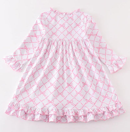 Sweet Bow Dreams Ruffle Pajama Dress