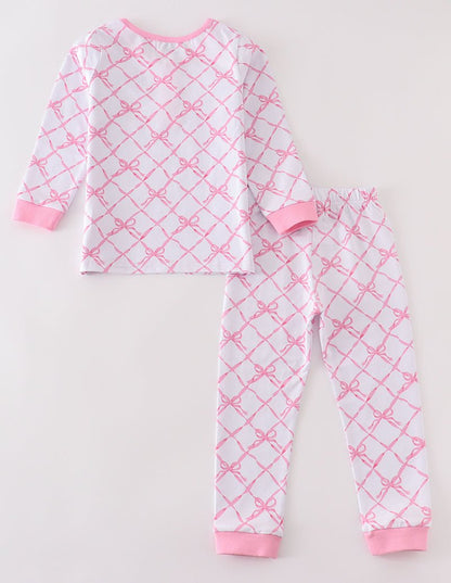 Sweet Bow Dreams Girl Pajamas Set