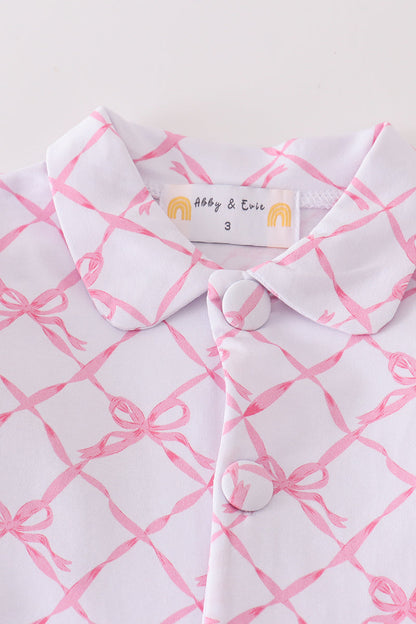 Sweet Bow Dreams Girl Pajamas Set