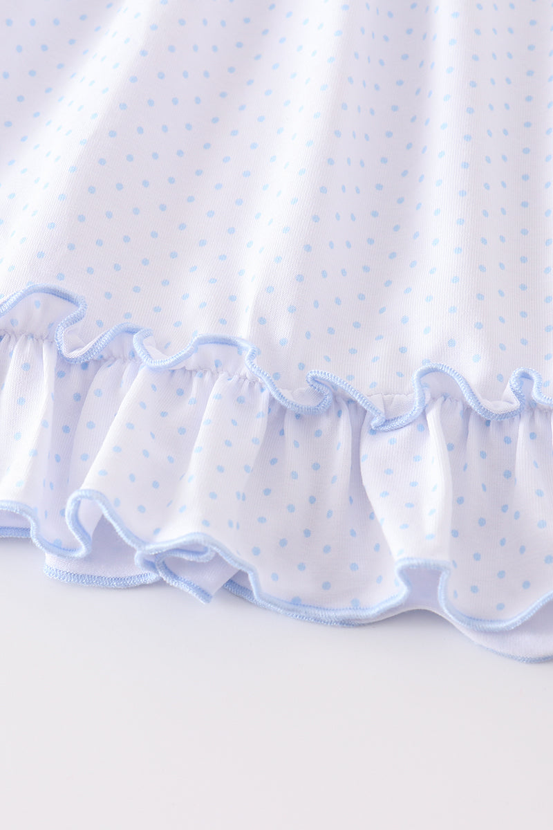 Sweet Blue Polka Dot Dream Pajama Set