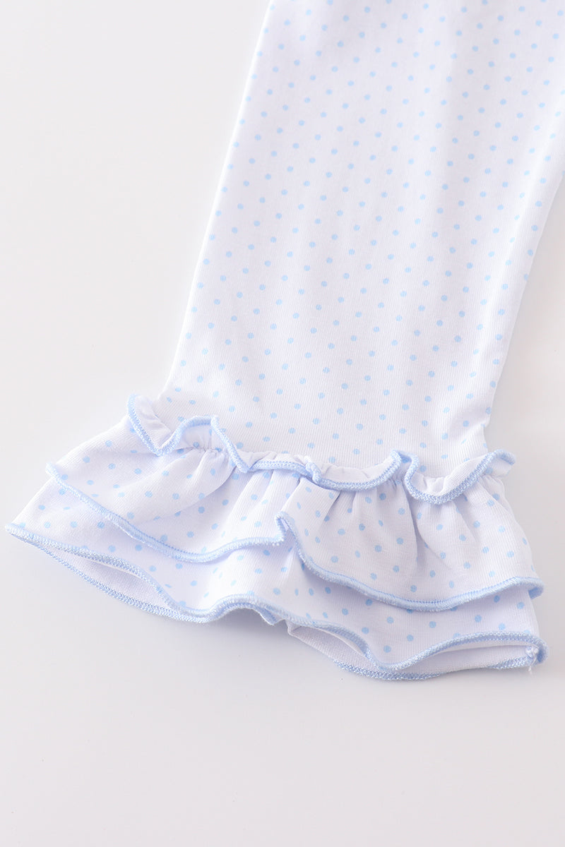 Sweet Blue Polka Dot Dream Pajama Set