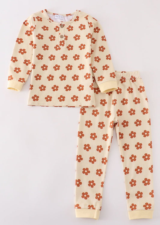 Daize Craze Print Girl Pajamas Set