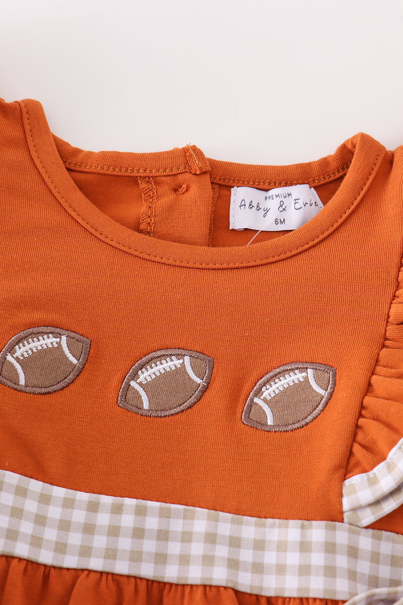 Football Embroidered Camel Girl Bubble