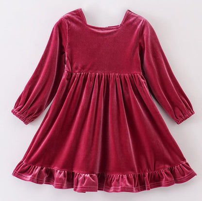 Velvet + Lace Mauve Dress