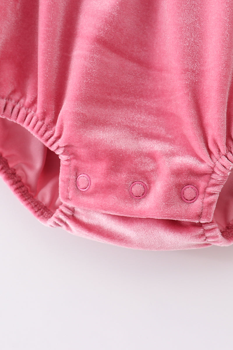 Velvet Ruffle Bubble - Pink