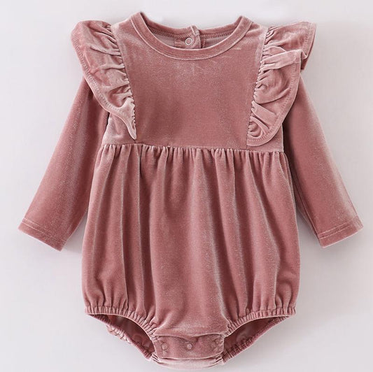 Velvet Ruffle Bubble - Rose