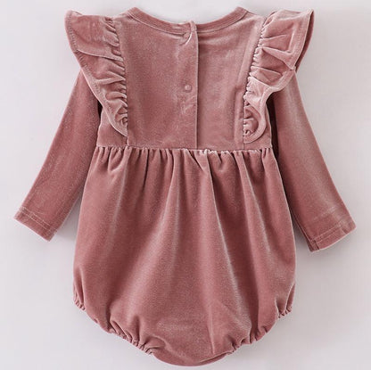 Velvet Ruffle Bubble - Rose