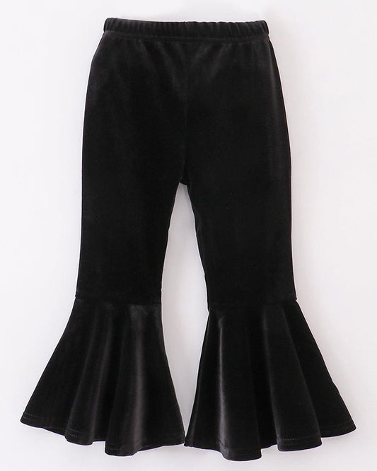 Velvet Bell Bottoms - Black