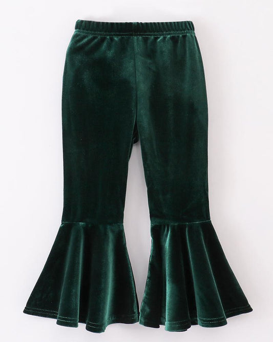 Velvet Bell Pants - Forest