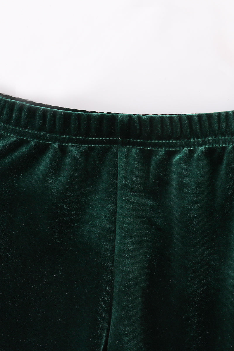 Velvet Bell Pants - Forest