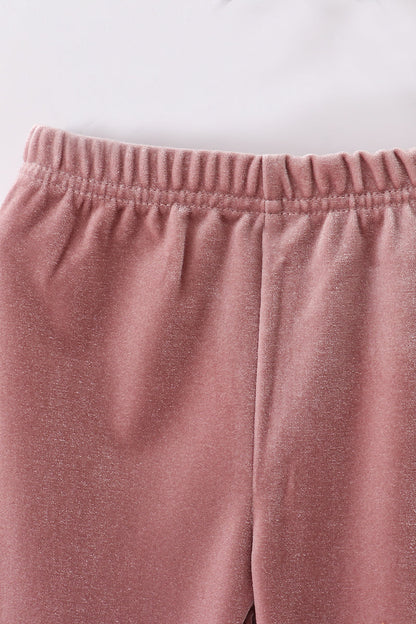 Velvet Bell Bottoms - Rose