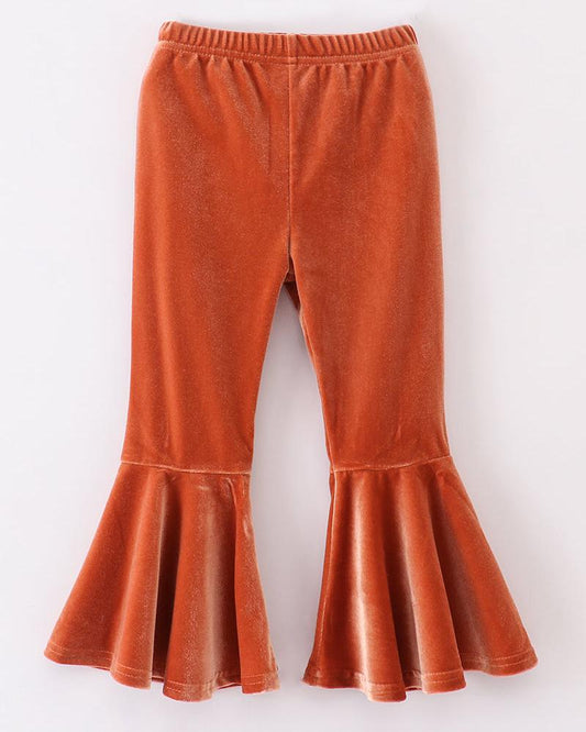 Velvet Bell Bottoms - Caramel